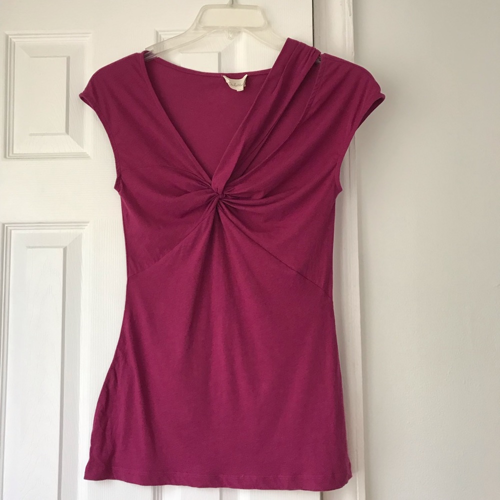 Anthropologie Deletta Pink Top
